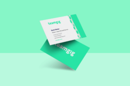 Teamgig business card mockup